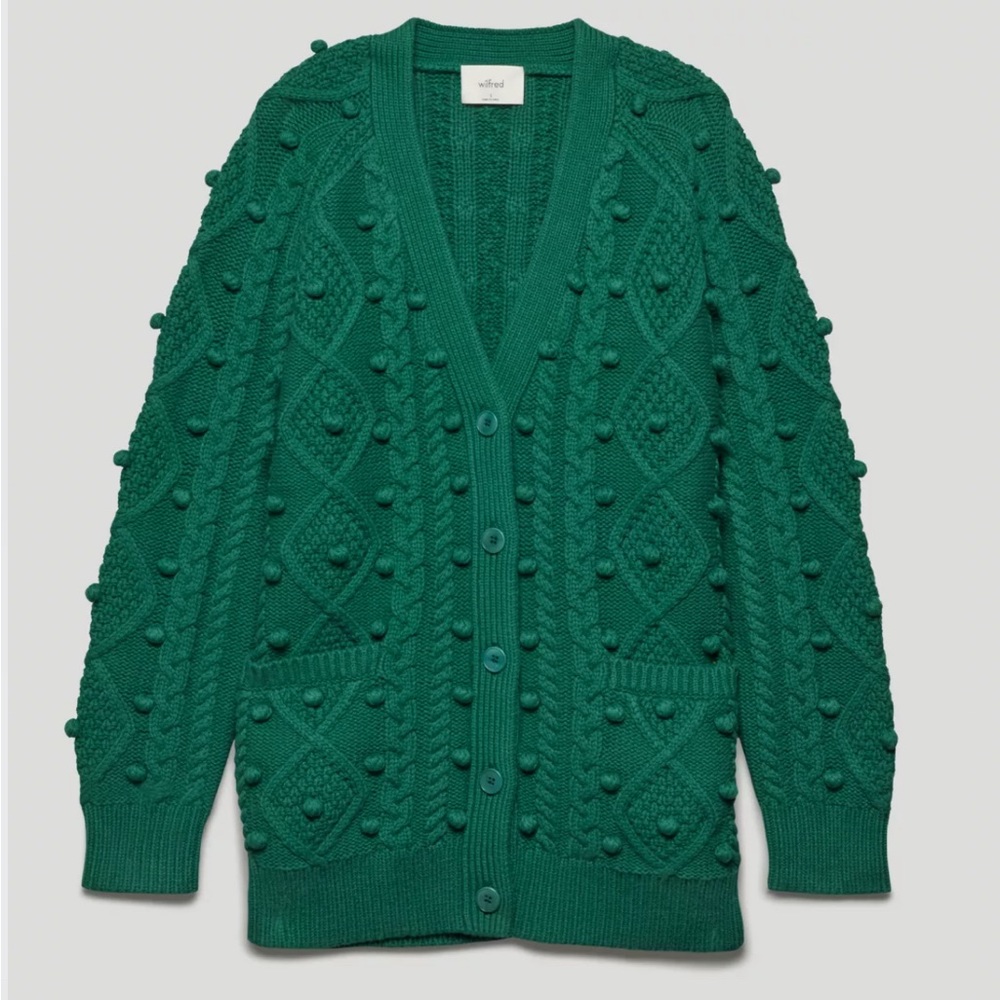 Aritzia Wilfred ALPS CARDIGAN - Deep Ivy Green